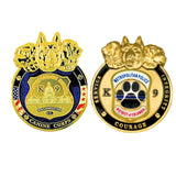 Metropolitan Police D.C. K9 Challenge Coin