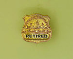 MPDC Retired Badge Lapel Pin