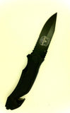Metropolitan Police Anodized Black Rescue Knife