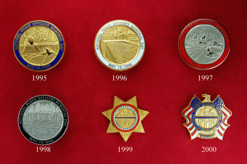 1995 - 2000  National Peace Officers Memorial Day Lapel PINS
