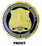 Metropolitan Police, D.C. Homicide Branch Challenge Coin