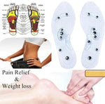 1Pair Shoe Gel Insoles Feet Magnetic Therapy