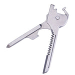 R&BK 6 in1 Stainless Steel Multi tool Keychain Knife